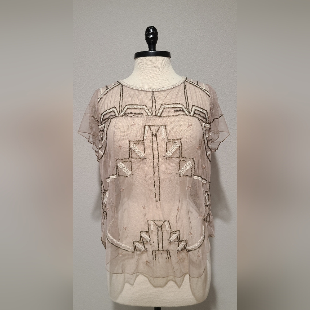 Free People Beaded Top